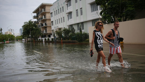 Global Warming, Full Moon, High Tide Cause Flooding In Miami Beach 