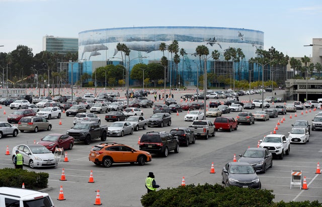 Long Beach opens mass vaccine site at convention center. 
