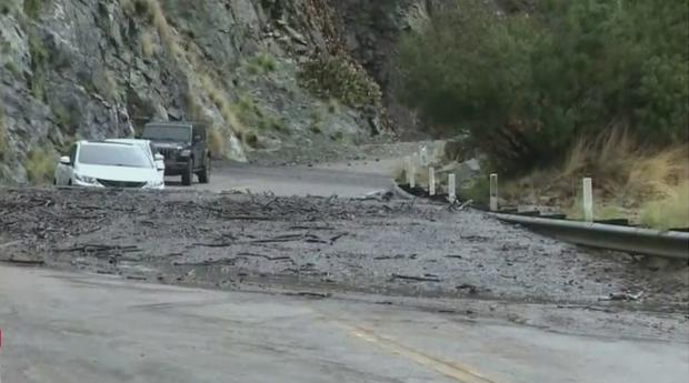 Mudslide Shuts Down Azusa Highway 