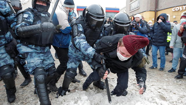 Rally in support of Alexei Navalny in Moscow 