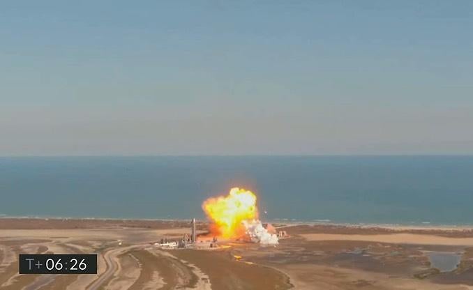 SpaceX Starship prototype explodes on landing in test flight mishap ...