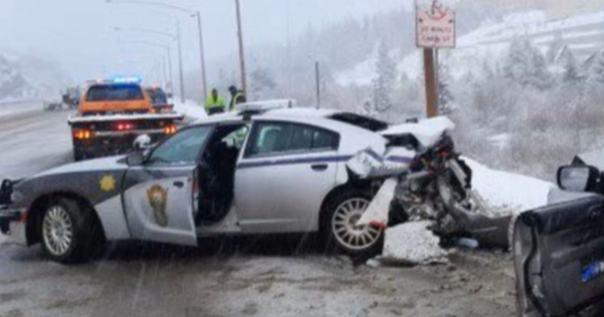 Colorado State Trooper Injured When Car Slams Into Patrol Car On I70