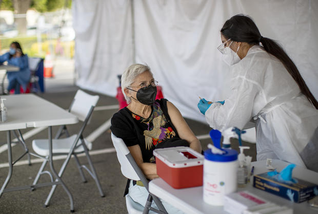 Vaccination site in Riverside,CA. 