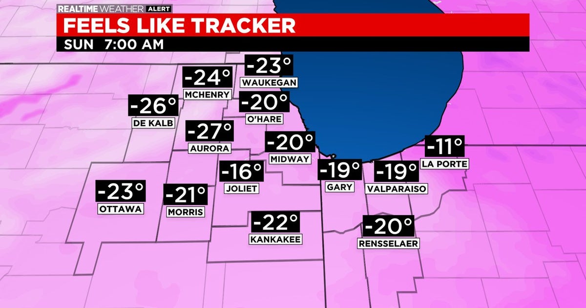 Chicago Weather: Wind Chills As Low As -30 Coming Sunday Morning - CBS ...