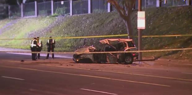 Driver Of Stolen SUV Killed After Slamming Into Tree In Monterey Park During Chase 