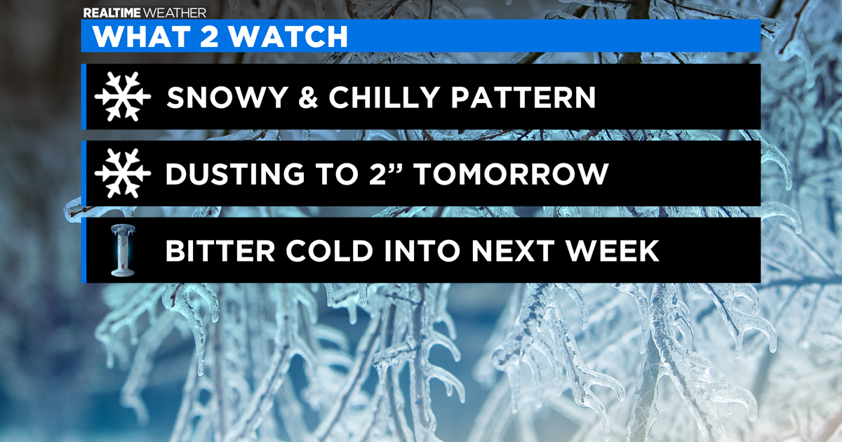 Chicago Weather: Snow Showers Wednesday Afternoon - CBS Chicago