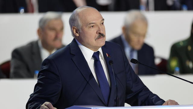 Belarusian President Alexander Lukashenko attends the All Belarusian People's Assembly in Minsk 