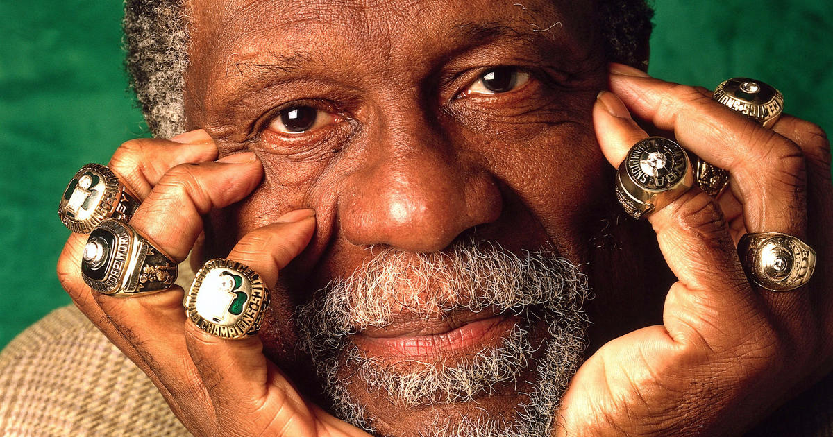 bill russell trophies