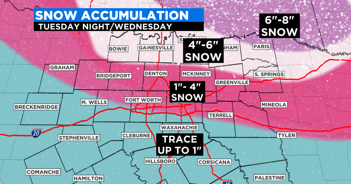 Another Winter Storm With Snow And Ice Moving Through North Texas