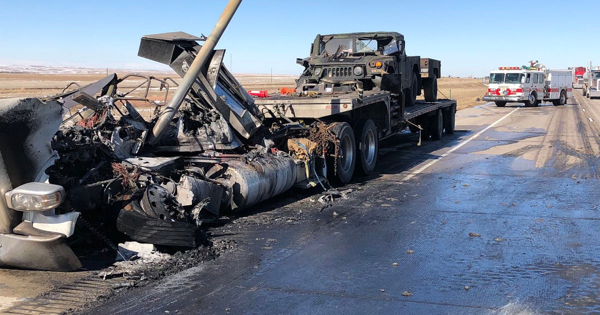 Semi Bursts Into Flames After 2 Semis Collide On I70 Near Limon CBS Semi Bursts Into Flames After 2 Semis Collide On I70 Near Limon CBS