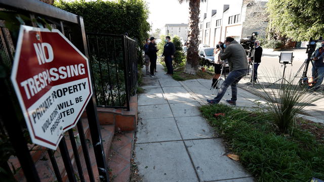 Site where Lady Gaga's dog walker was shot and two dogs stolen in L.A. 
