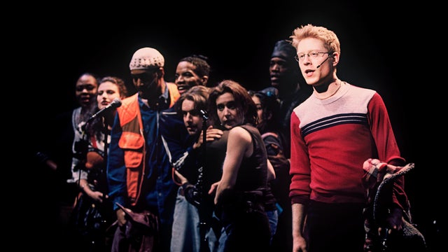 Anthony Rapp and the original cast of "Rent" 