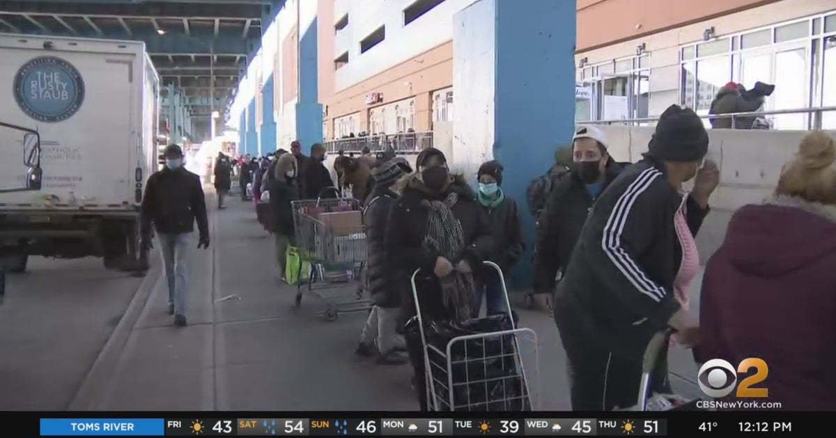 New Yorkers At Bronx Food Pantry Describe Need For Federal Stimulus