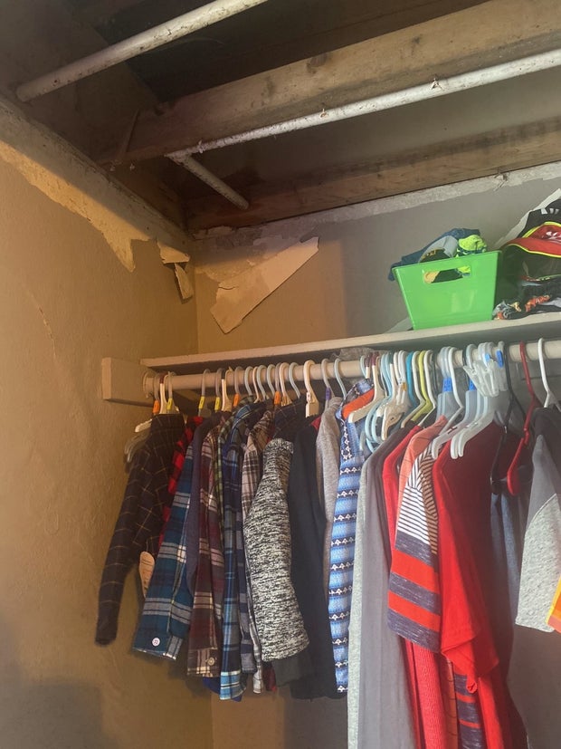 Damaged apartment in Irving