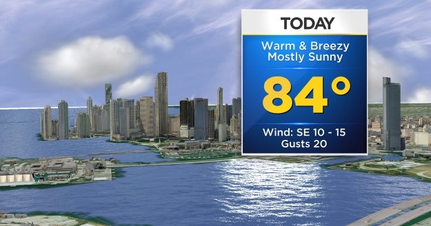 Miami Weather: Mix of Sun Clouds, Pleasant Southeast Breeze - CBS Miami
