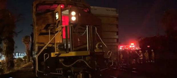 One Killed After 2 Freight Trains 'Converge' In Buena Park 