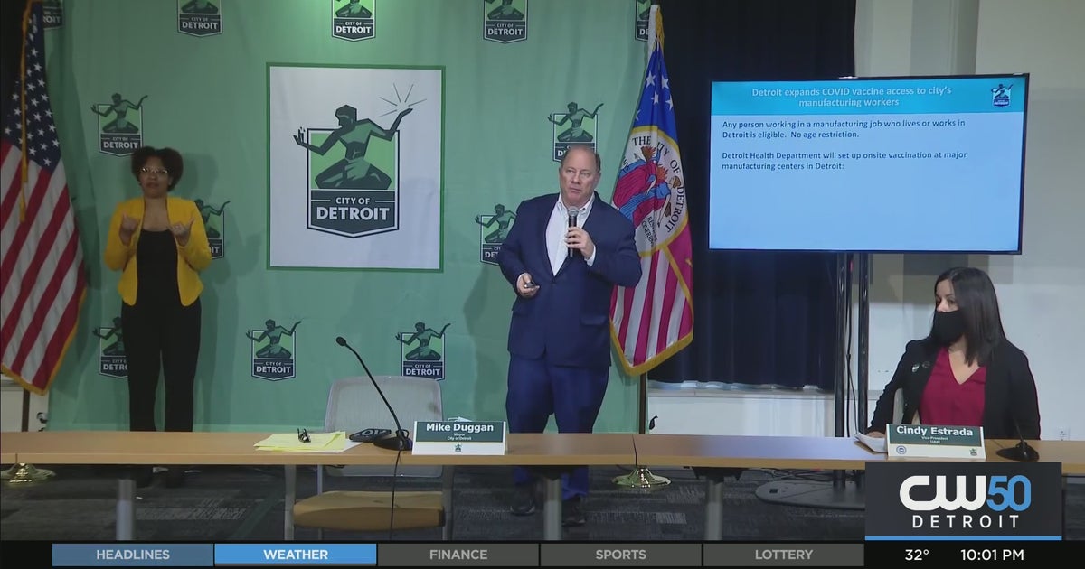 Detroit Expands COVID-19 Vaccine Eligibility - CBS Detroit