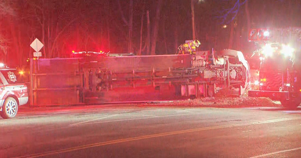 Truck Driver Killed In Rollover Crash In Belmont CBS Boston
