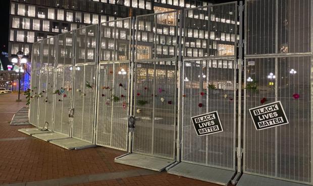Fences Outside Hennepin County Government Center Ahead Of Chauvin Trial 