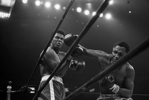 Joe Frazier Punches Muhammad Ali 