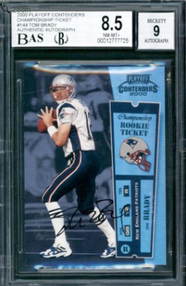 Tom Brady rookie card 