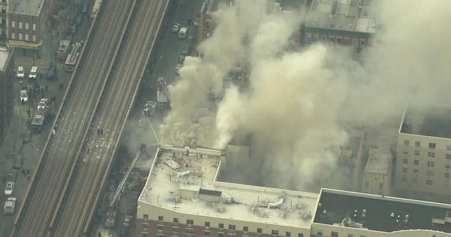 Explosion and buildings collapse in New York City - CBS News