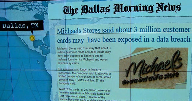 Headlines Craft Store Michaels Hit By Hackers Cbs News