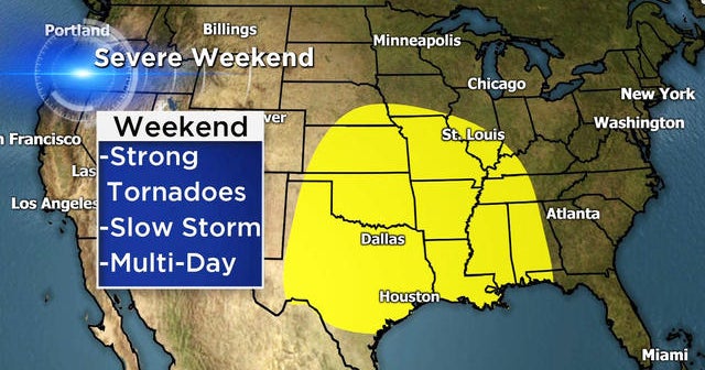 Tornado outbreak possible for central U.S. - CBS News