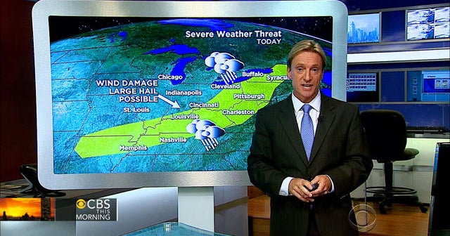 Powerful storms crossing Midwest now heads east - CBS News