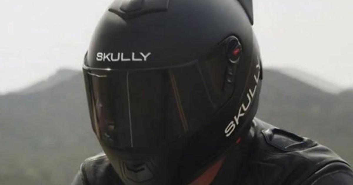 Introducing the “Google Glass” of motorcycle helmets - CBS News