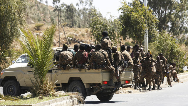 Ethiopian army patrols streets of Mekelle city 