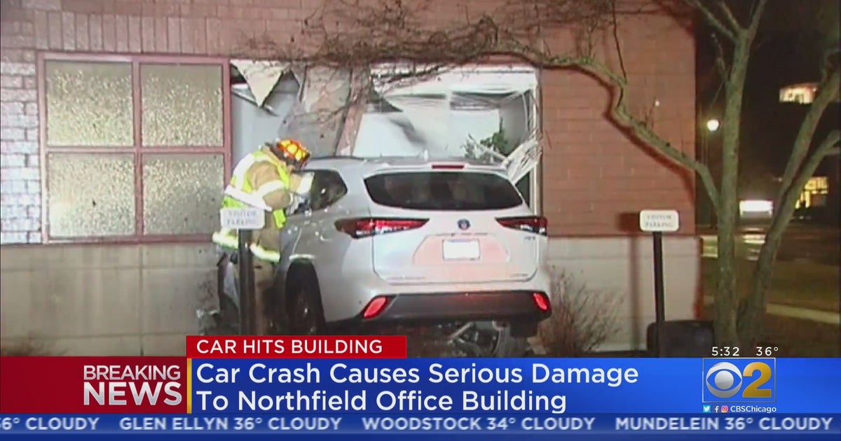 Car Crashes Into Building In Northfield CBS Chicago