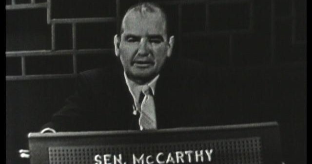 Sen. Joseph McCarthy appears on 