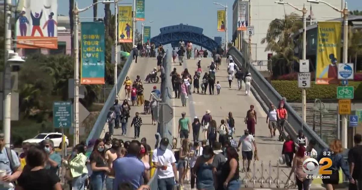 Spring Break Brings Large Crowds To LA Beaches, Businesses CBS Los