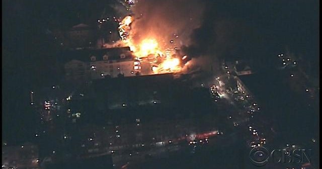 5 alarm fire at New Jersey apartment complex - CBS News