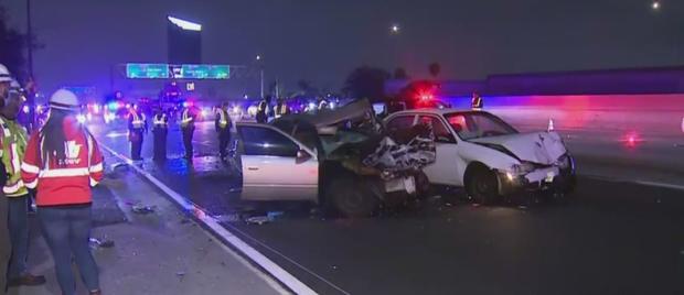 2 Killed In Wrong Way Collision On 110 Freeway In Downtown LA 