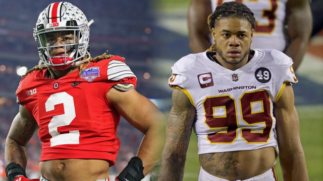 Chase Young at Ohio State; Chase Young with Washington 
