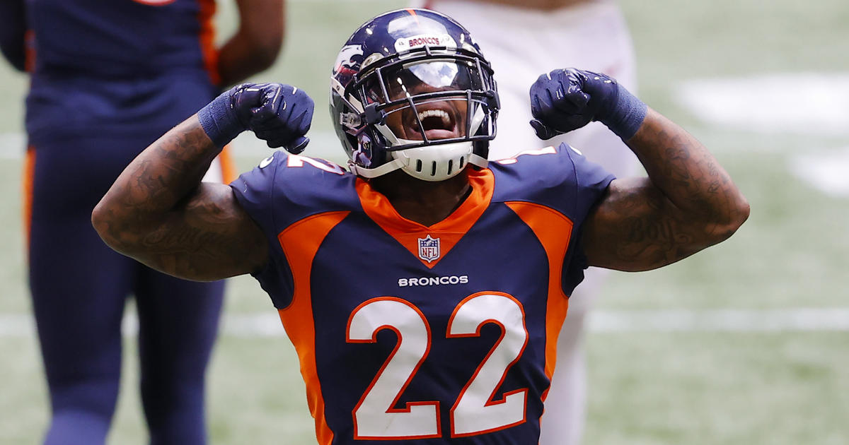 Denver Broncos safety Kareem Jackson (22) during an NFL football