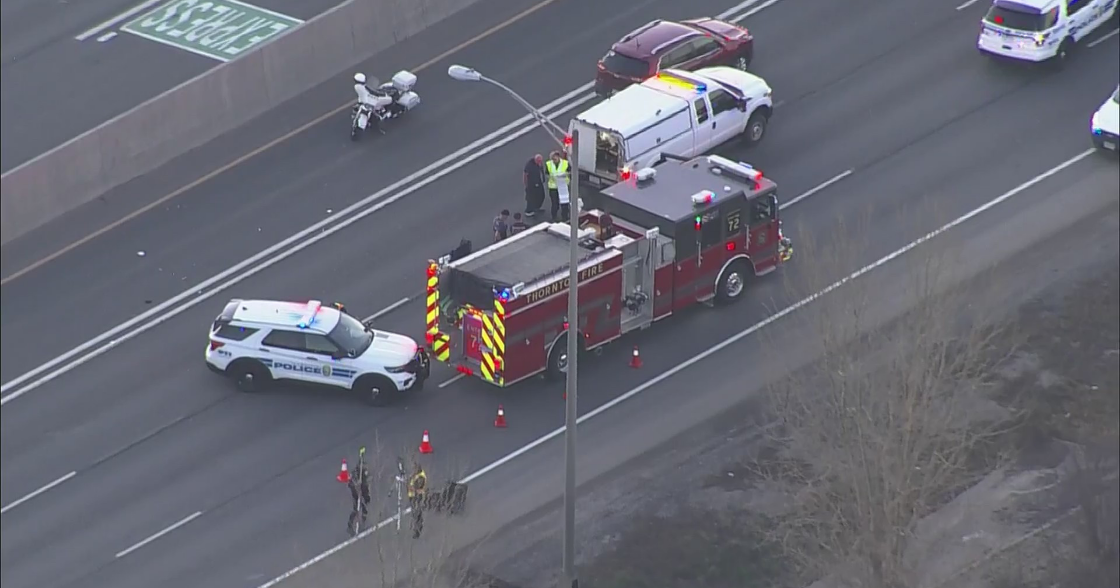 Pedestrian Dies In Crash On Interstate 25 Near 84th Avenue - CBS Colorado