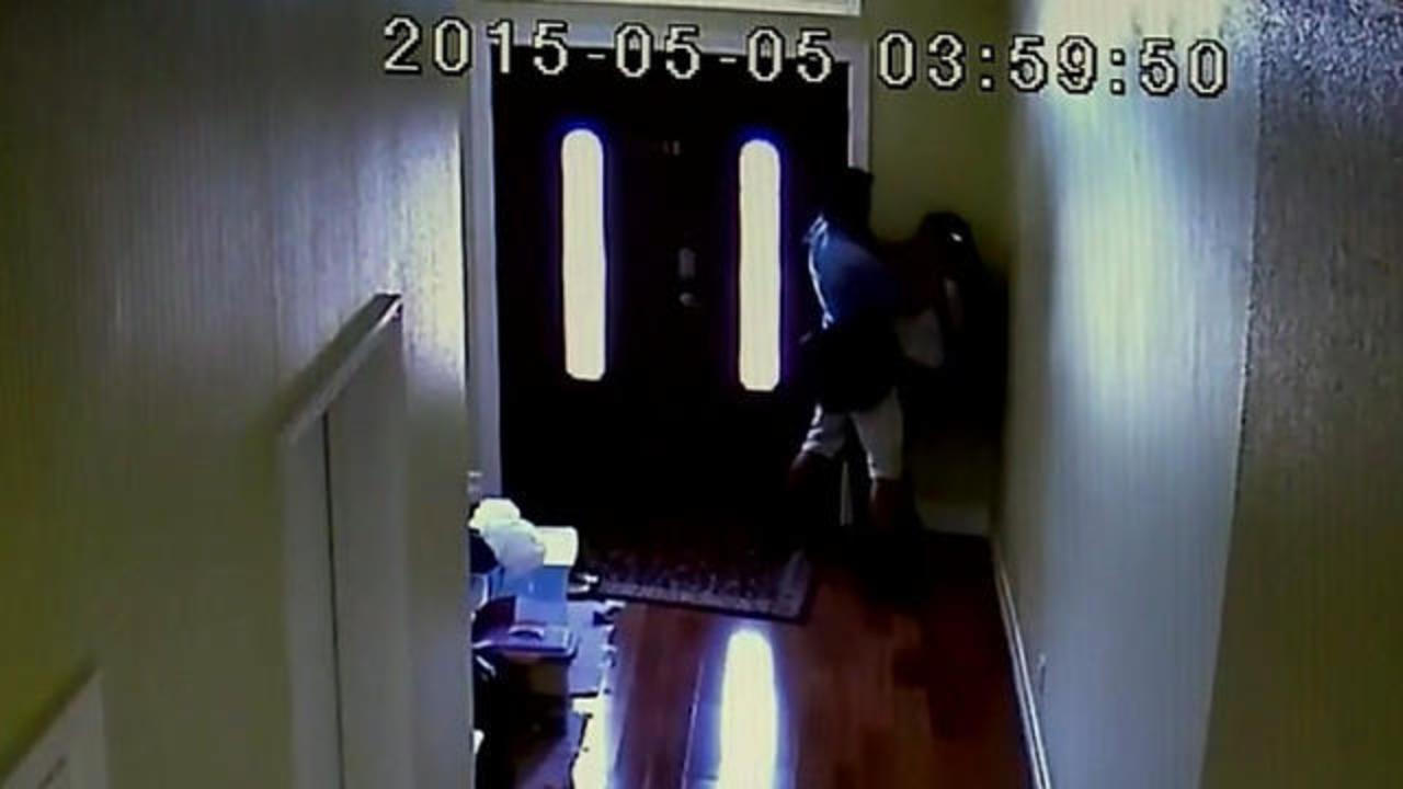 Video shows man forcing way into home, attacking teen girl