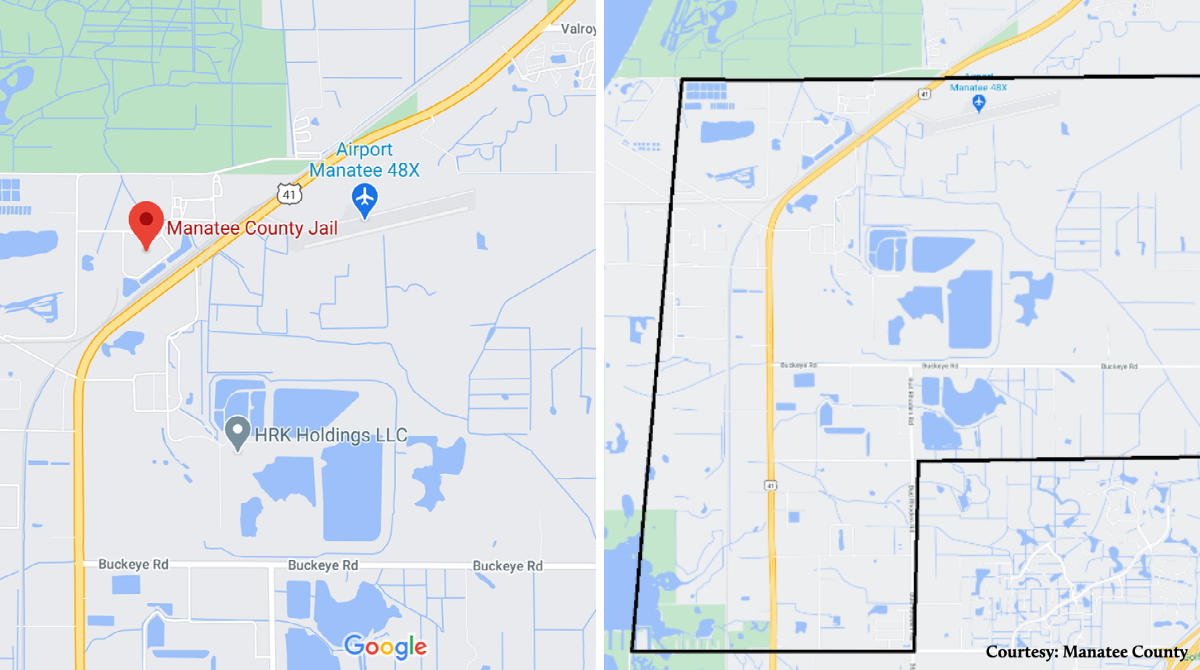 Manatee County Jail evacuation zone 