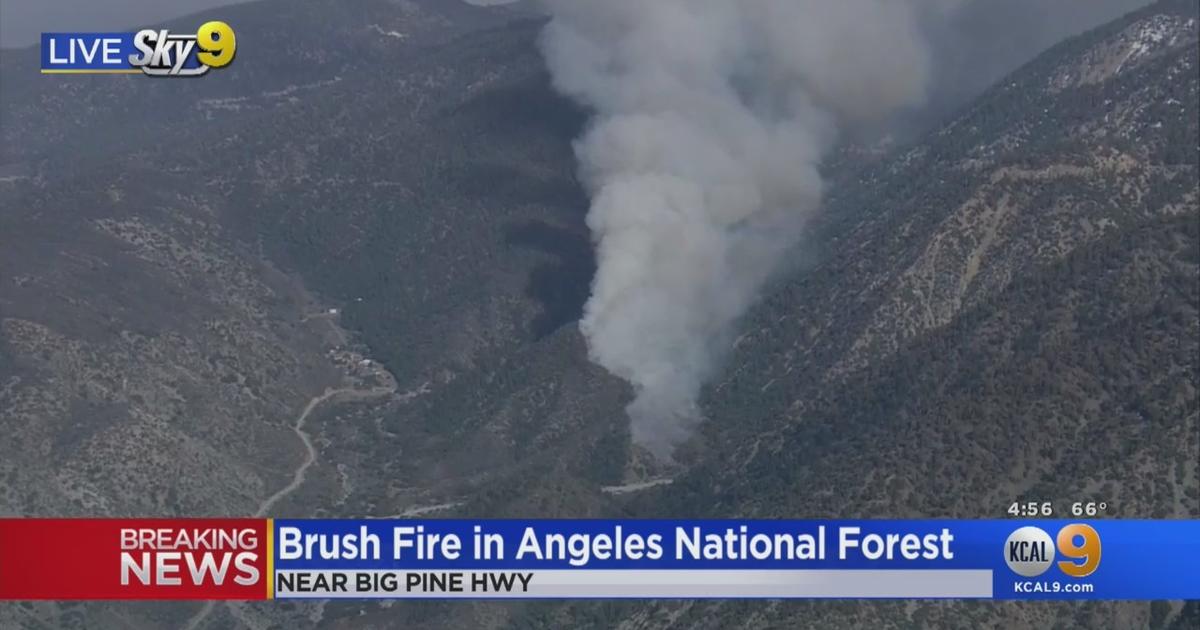 Springs Fire: Crews Battle 60-Acre Blaze In Angeles National Forest ...