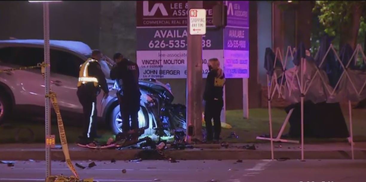 Driver Killed After Car Slams Into Pole In Santa Fe Springs - CBS Los ...