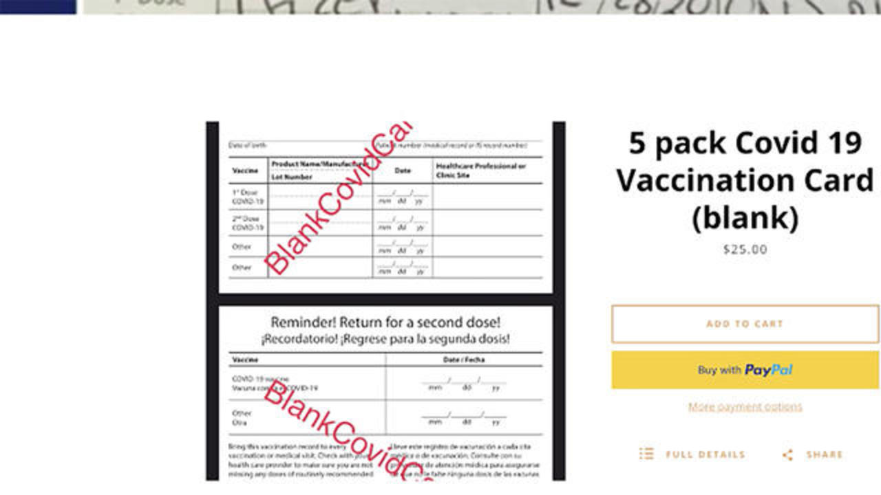 Image of Facebook login page requiring vaccination ID is fake