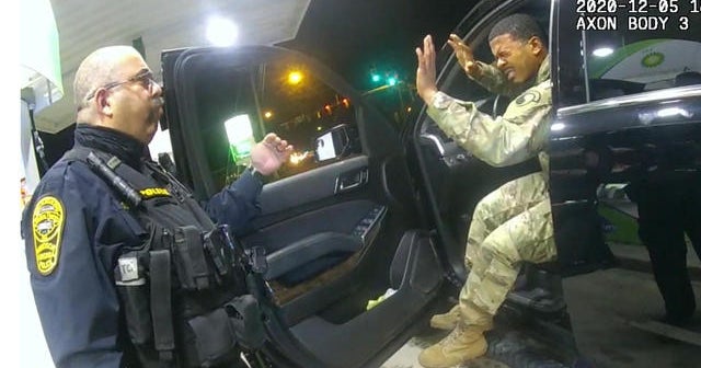 Police officer fired for pepperspraying Black and Latino lieutenant during traffic stop CBS News