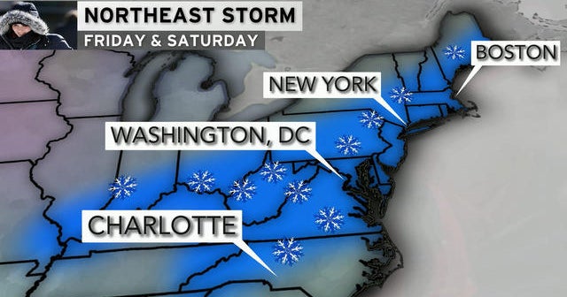 Major snowstorm could strike Eastern U.S. - CBS News