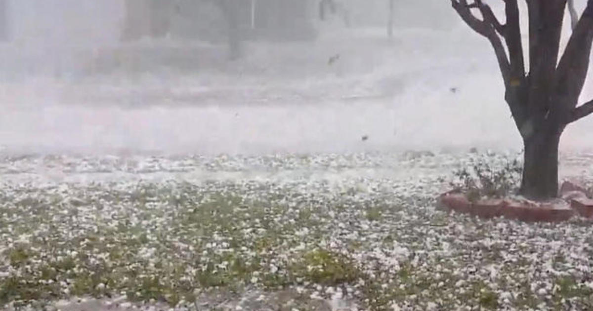 Baseball-sized Hail Batters Southern States - CBS News