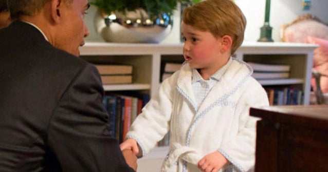 Bathrobe worn by Prince George sells out - CBS News
