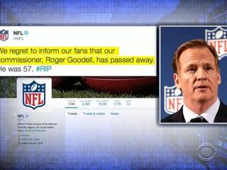 Hacked NFL Twitter Account Reports Roger Goodell Passed Away - CBS Baltimore