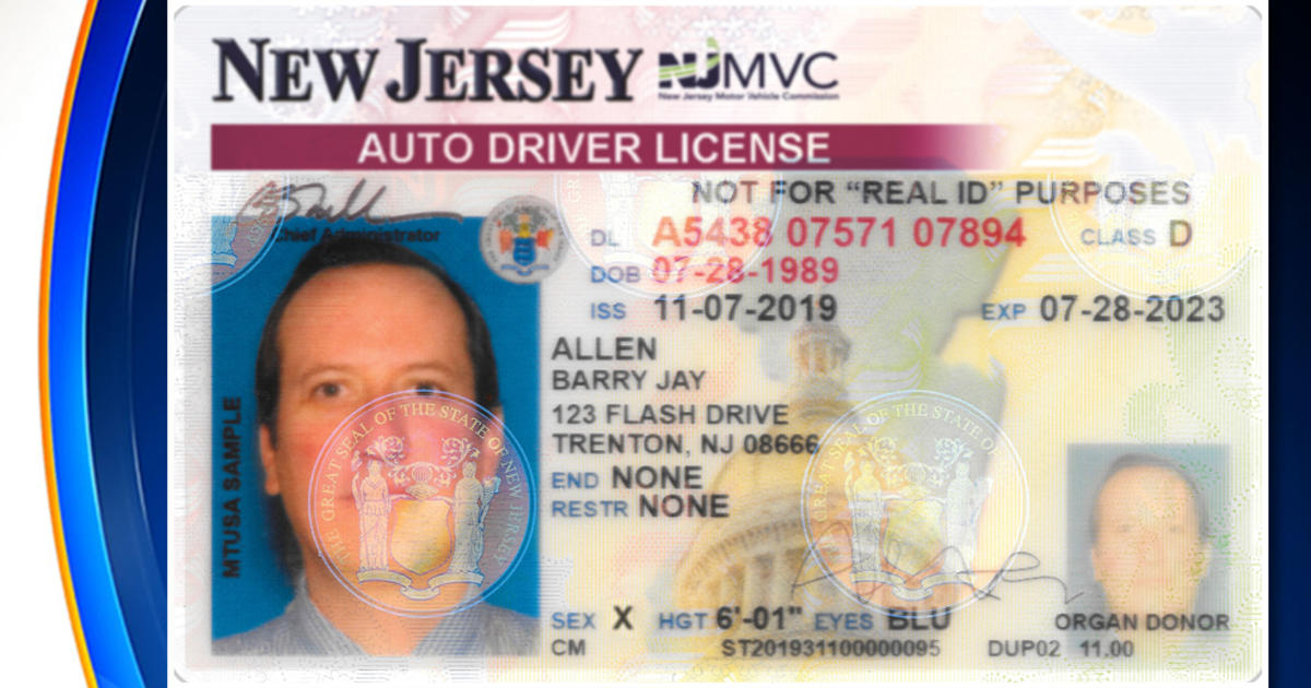 grit Tilbagetrækning på en ferie Gender 'X' Option Now Available On New Jersey Driver's Licenses And IDs -  CBS New York
